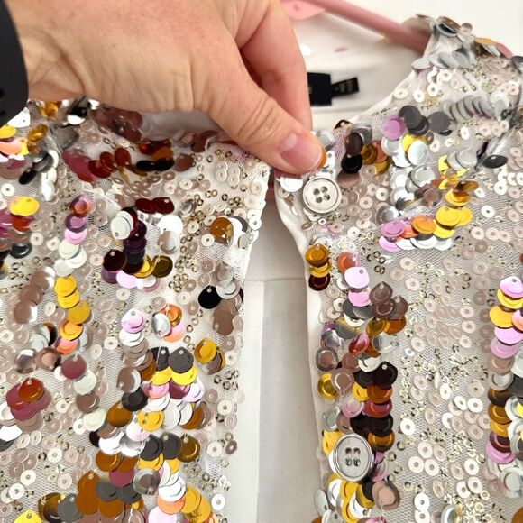 House of Harlow 1960 x Revolve Sequin Embellished Jacket | Size S - Picture 4 of 9